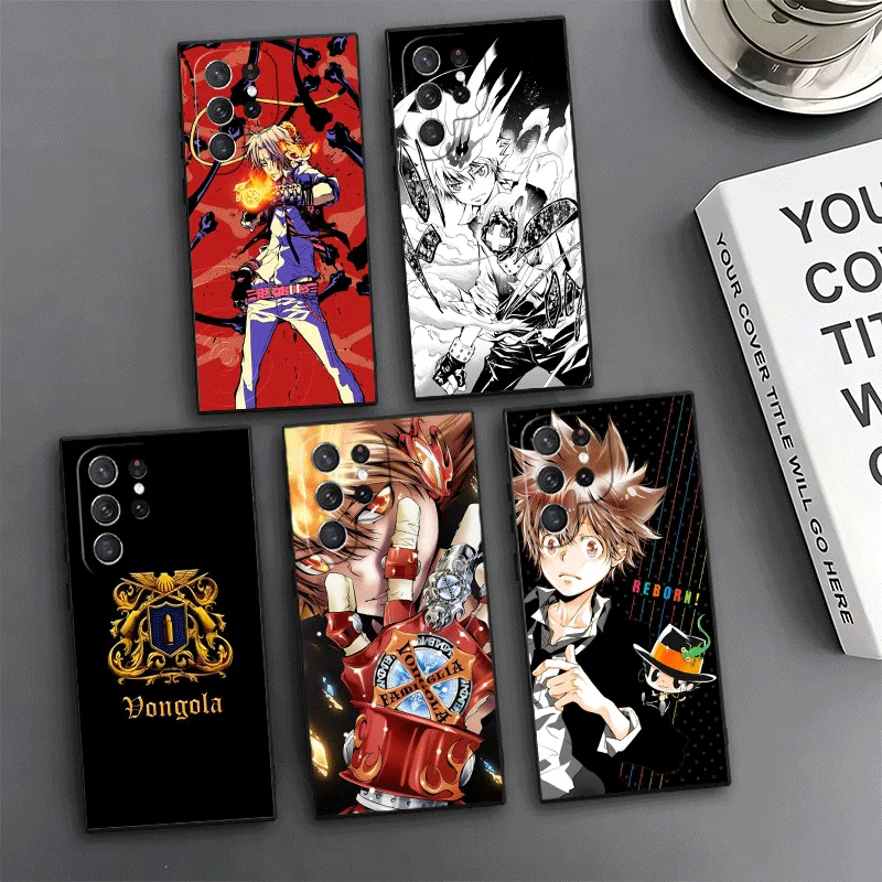 Katekyo Hitman Reborn Phone Case For Samsung Galaxy S24 S25 S26 Ultra S23 Plus S22 S21 FE S20 + Edge Pattern Customized Cover