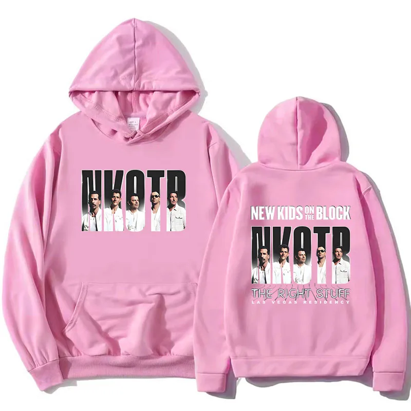 جديد أطفال على كتلة NKOTB الفرقة موضة هوديس الأشياء المناسبة لاس فيغاس بلوزات طويلة الأكمام الذكور مقنعين البلوفرات للجنسين #4
