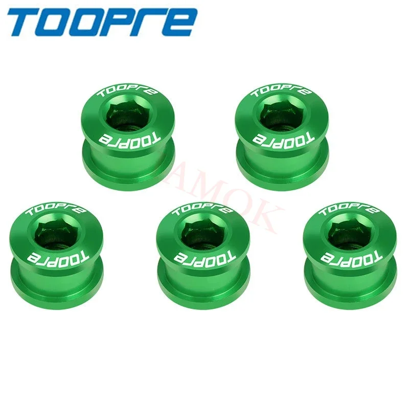 TOOPRE Bike 9.6/10.6g Colour 5 Pcs Chainwheel Screws Aluminium Alloy Iamok Bicycle Chainring Nails Ultra Light