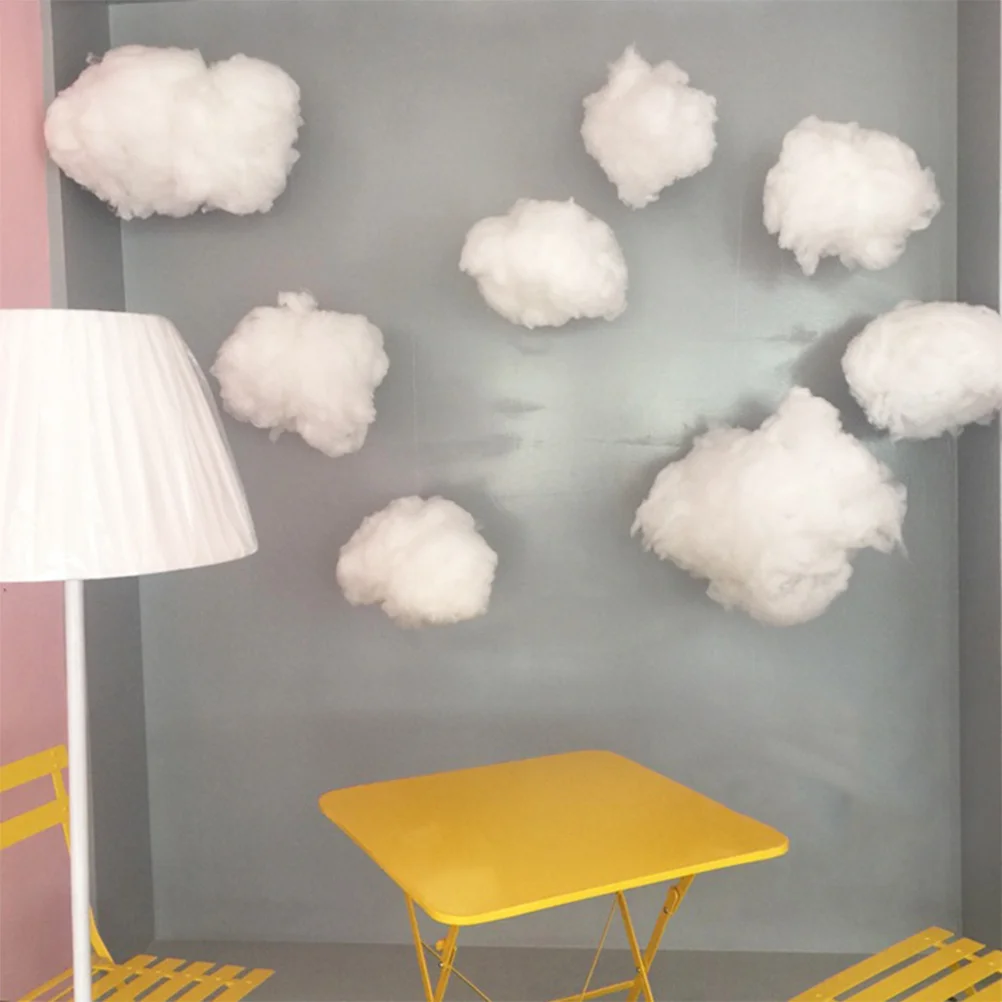 

1pcs Cotton Cloud Decor White Cloud Hanging Ornament For Nursery Kids Room Party Wedding Decoration Diy Pendant Room Interior