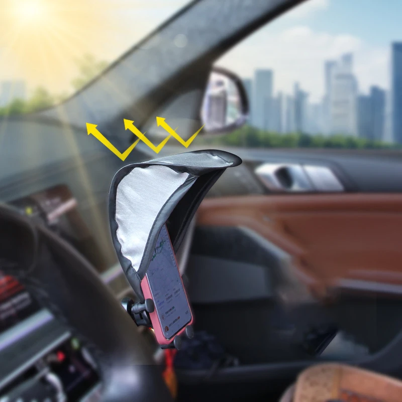 

Cell Phone Umbrella Sun Shade Sun Shade for Mobile Phone Holder Glare Blocking Sun Shade for Phone Car Motorcycle Accessories