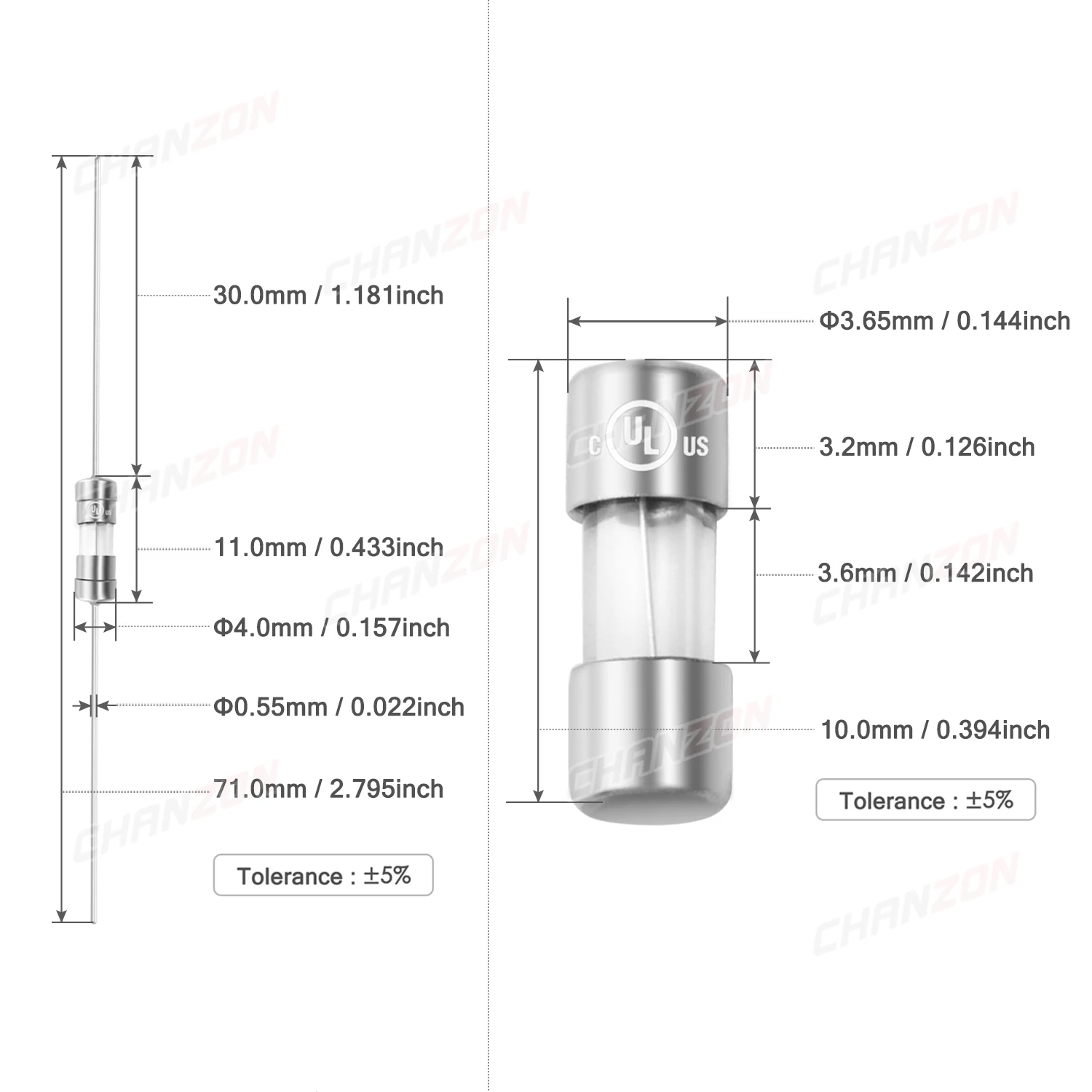 3.6x10mm Fast Quick Blow Glass Tube Fuse 0.5A 1A 1.5A 2A 2.5A 3A 3.15A 5A 6.3A 10A 250V 125V 12V Axial Electric Cutoff Fuses