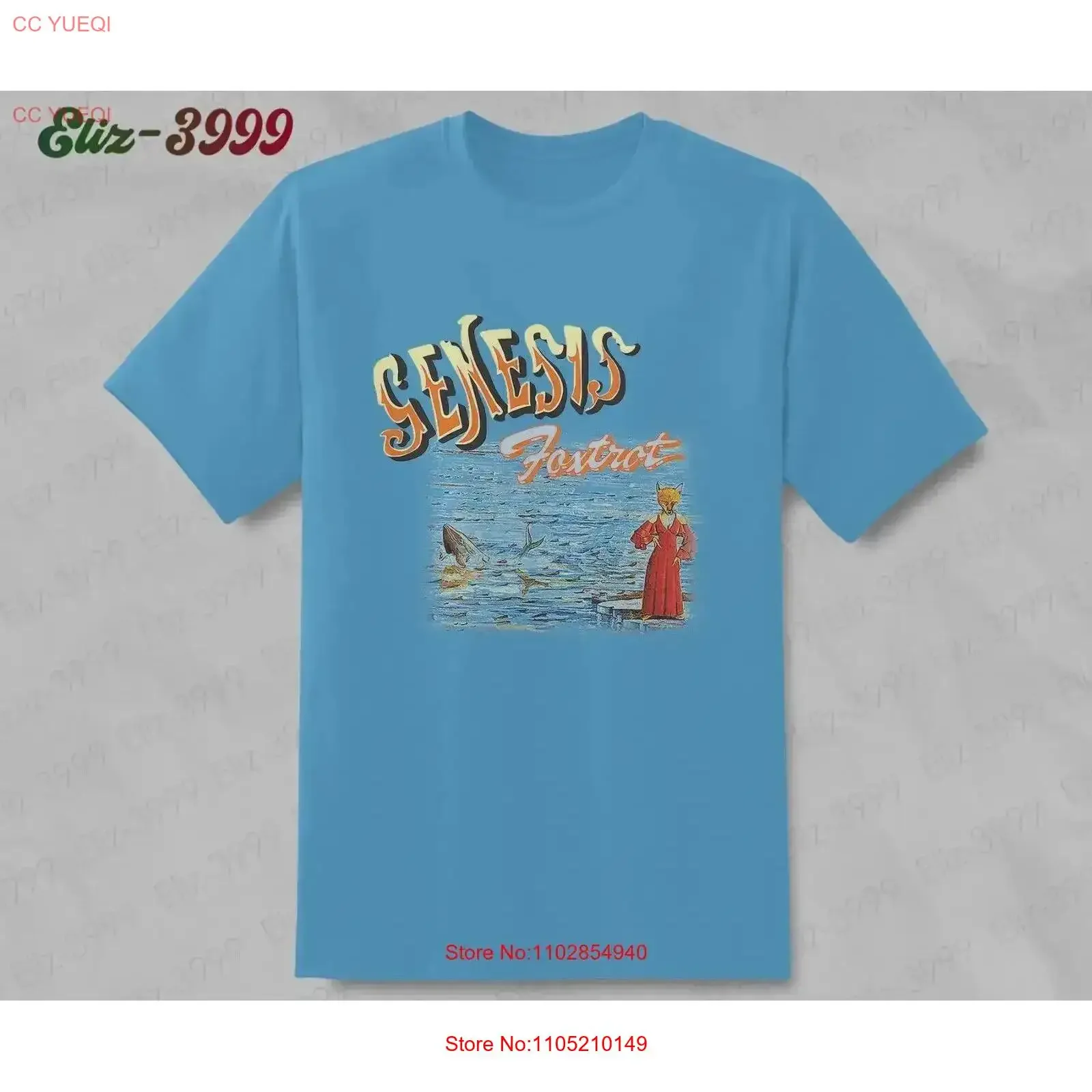 Genesis Foxtrot Peter Gabriel Phil Collins Tony Banks Mike Rutherford Camiseta vintage lavada streetwear moda respirável