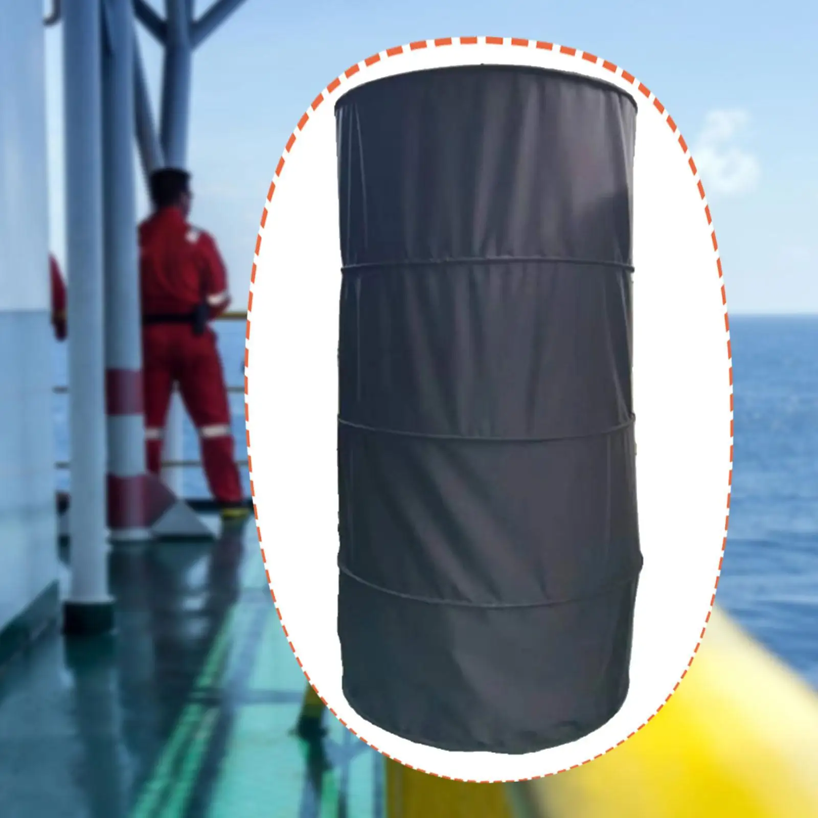 

Морской сигнальный фонарь из черного холста для моторных и парусных судов, морской аксессуар для дневного использования