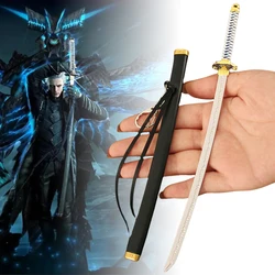 Minii Metal Vergil Yamato Katana Devil May Cry 5 Knife Iron Samll Yamato Sword Real Japanese Katana Sabre Kid Toy Anime Gift