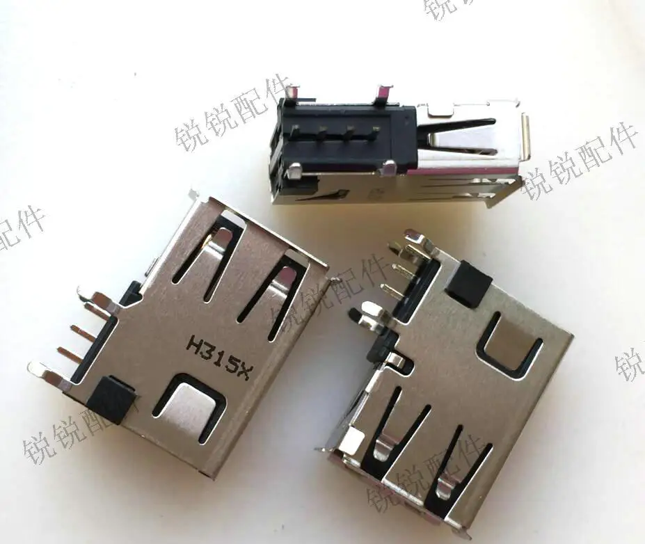 For Foxconn USB 2.0 Type A Female 4PIN AF Side Plug Vertical Long USB 2.0 Receptacle Connector