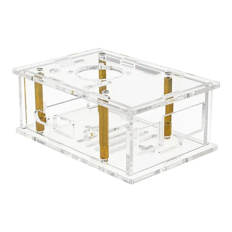 Ingenious-Acrylic Case Transparent Enclosure Active Passive Cooling Shell For Orange Pi 4A
