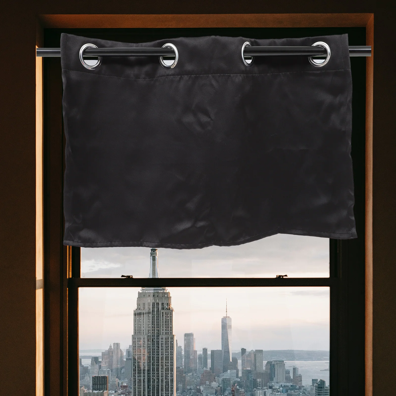 Rideau court pour écran d'ombrage résistant aux couleurs pures, cantonnière 74x46cm, cuisine, balcon, maison, décoration de fenêtre moderne rustique