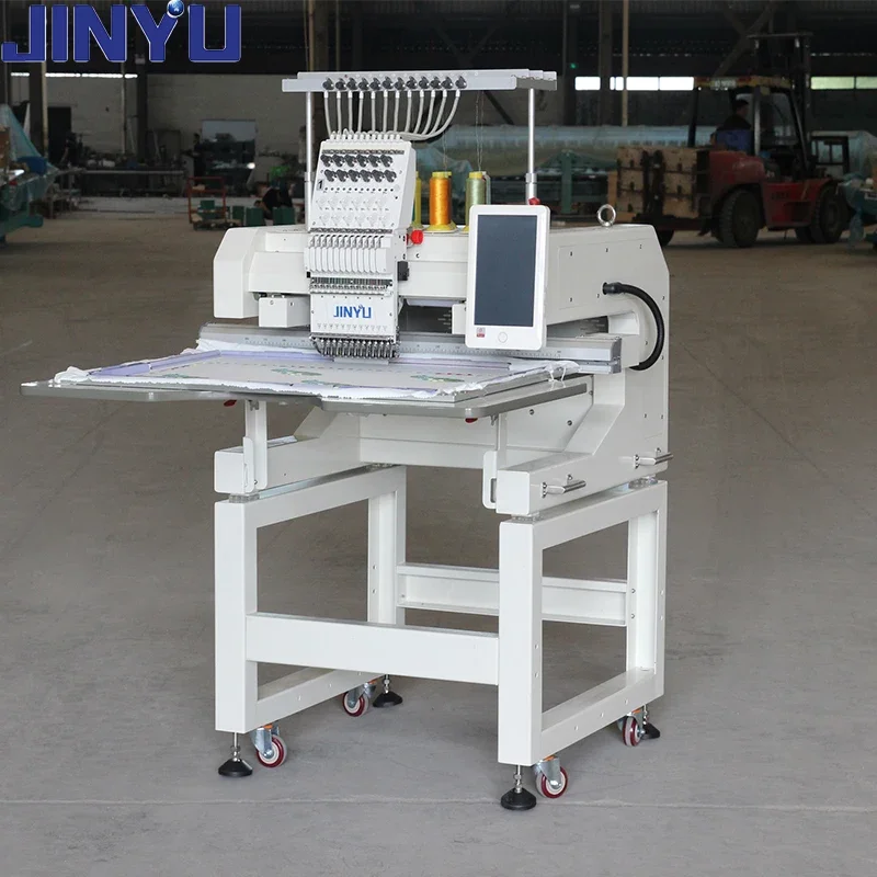 new model Factory Shipped Multi Function Single Head 12/15 Needles Cap garment Embroidery Computerized Sewing 3D Machines