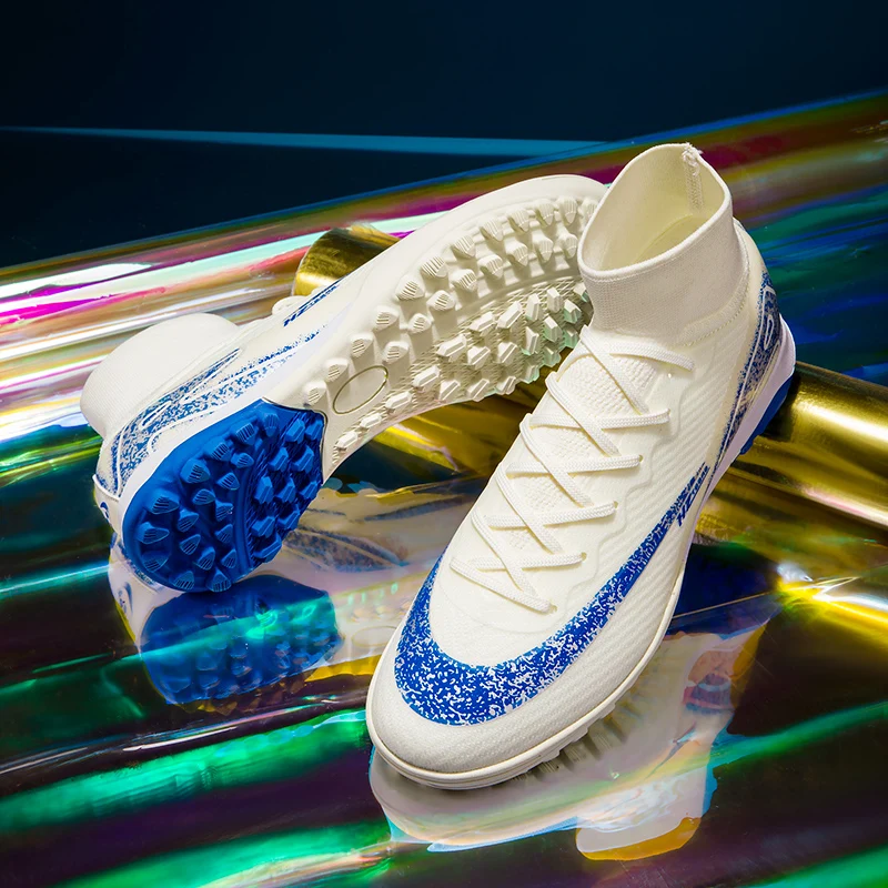 

Men Football Shoes TF/AG Comfortable Professional Soccer Shoes Cleats Quality Indoor Non Slip Grass Training Football Field Boot