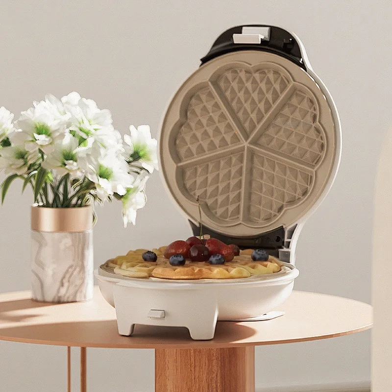 Mini Electric Pancake Maker Timer Egg Waffle Maker Waffle Machine Quick Breakfast Machine 750W Multifunctional Sandwich Maker