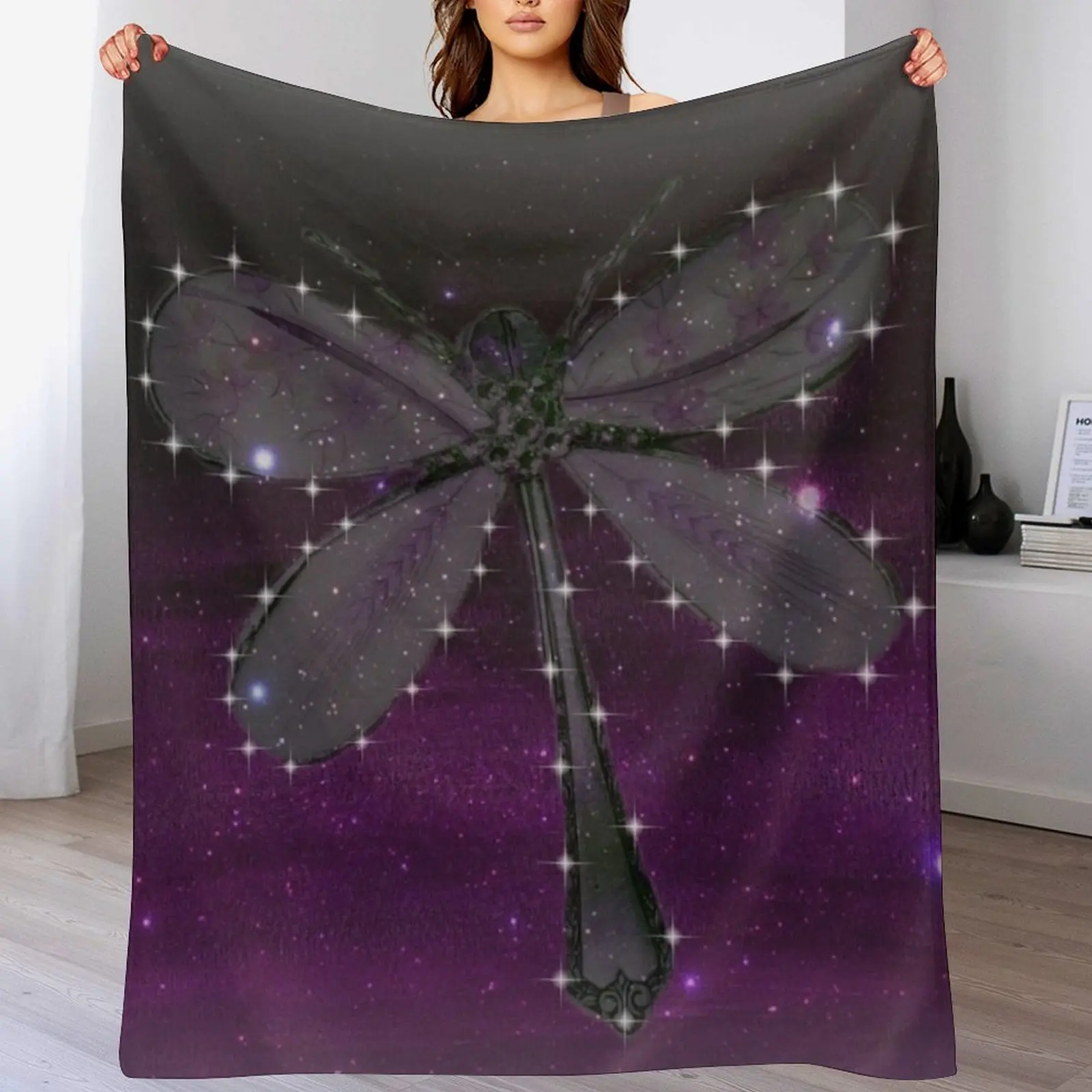 

DRAGONFLY ANGEL Throw Blanket valentine gift ideas manga Baby Thermal Blankets