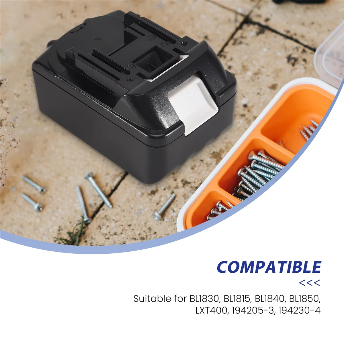 AB53 BL1830 con custodia per batteria per utensili elettrici agli ioni di litio di ricambio per guscio in plastica 18V BL1840 BL1850