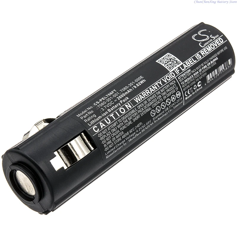 

3.7V 2600mAh/3400mAh Flashlight Battery 7060-301-001 7060-301-000E 7060-301-000-1 for Pelican 7060, 7069