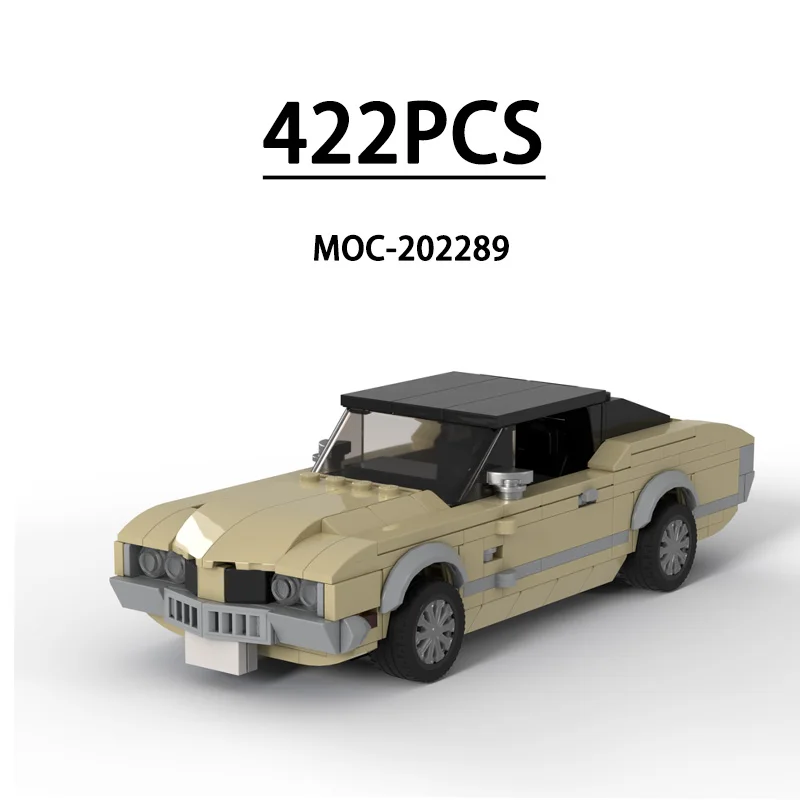 

MOC-202289 New 8w Racing Car Assembly Stitching Model 422PCS Building Block Parts Kids Building Block Toy Gift Christmas Gift
