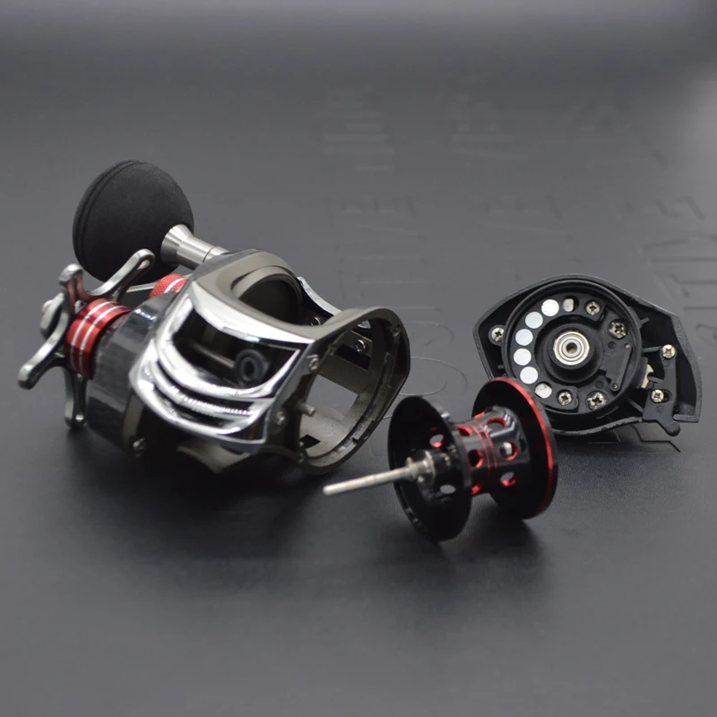 Low Profile Baitcasting Reel 7 Bearings Pike Coil 6.3:1 Gear Ratio Smooth Caster 9-Level Magnetic Brake Wheel Carp Bass Fishing