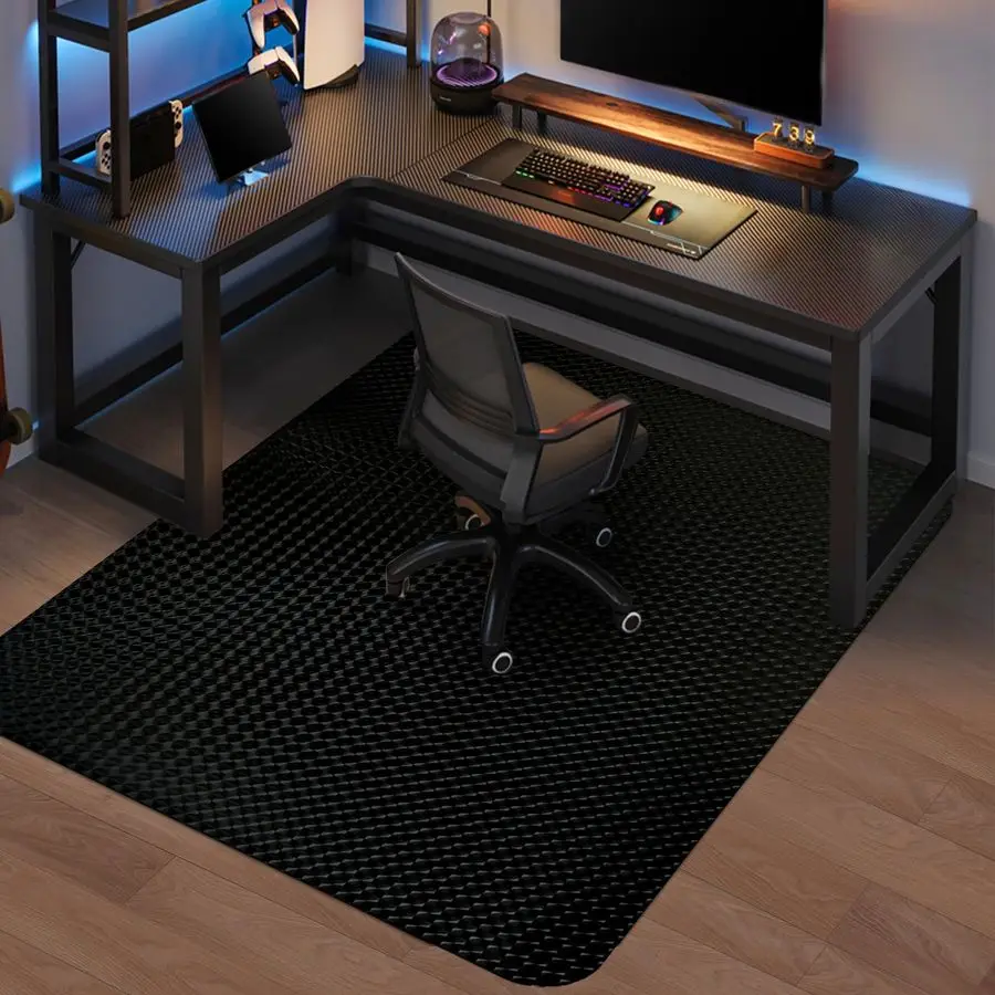 

Gaming Chair Mat for Hardwood Floor, 6351 Large Office Chair Mat, PVC Computer Chair Mats, Easy Glide, Floor Protector for Roll