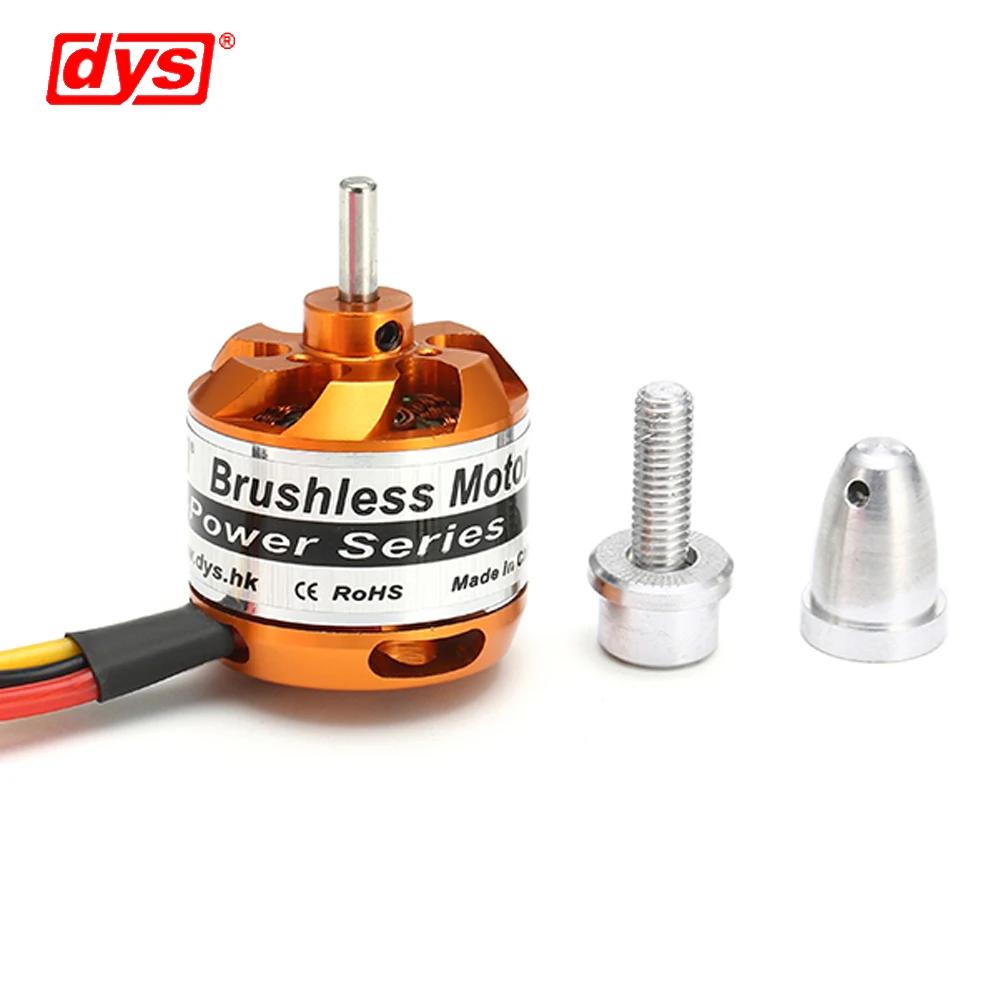 DYS D2826 930KV 1000KV 1400KV 2200KV 2-3S 3.175mm eje Motor sin escobillas para RC avión Multirotor helicóptero Quadcopter