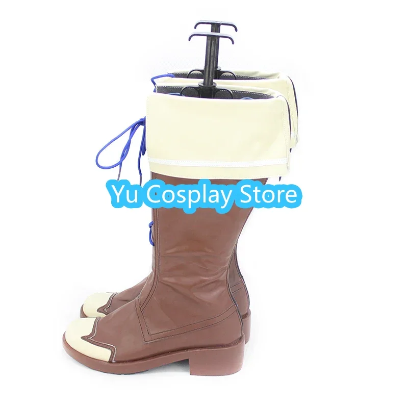 Game Pretty Derby Matikane Tannhauser Cosplay Shoes Halloween Carnival Boots Cosplay Prop PU Shoes Custom Made