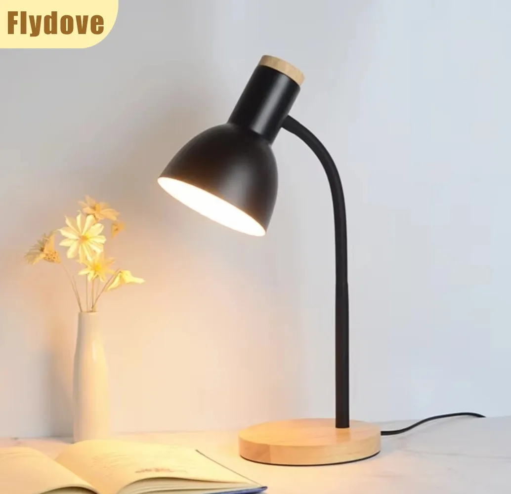 

Nordic LED Desk Lamp Creative Plug-in Hose Folding Learning Eye Protection Home Living Room Dormitory Bedside Decorative Light