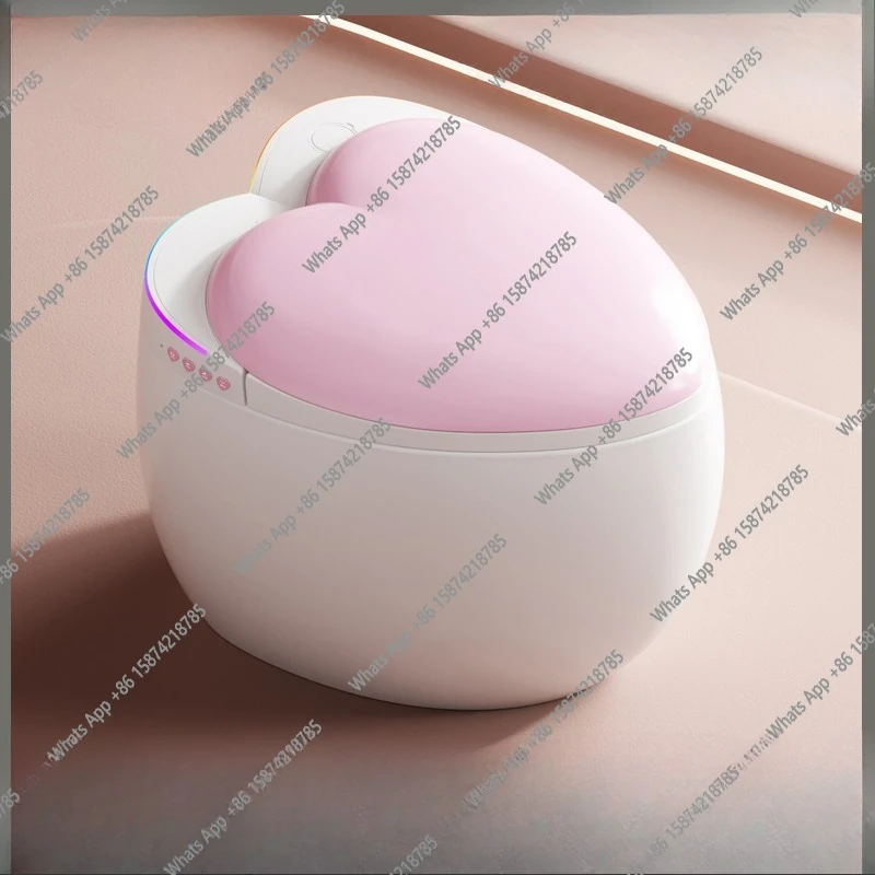 

Smart toilet round love foam shield voice automatic small apartment household toilet instant