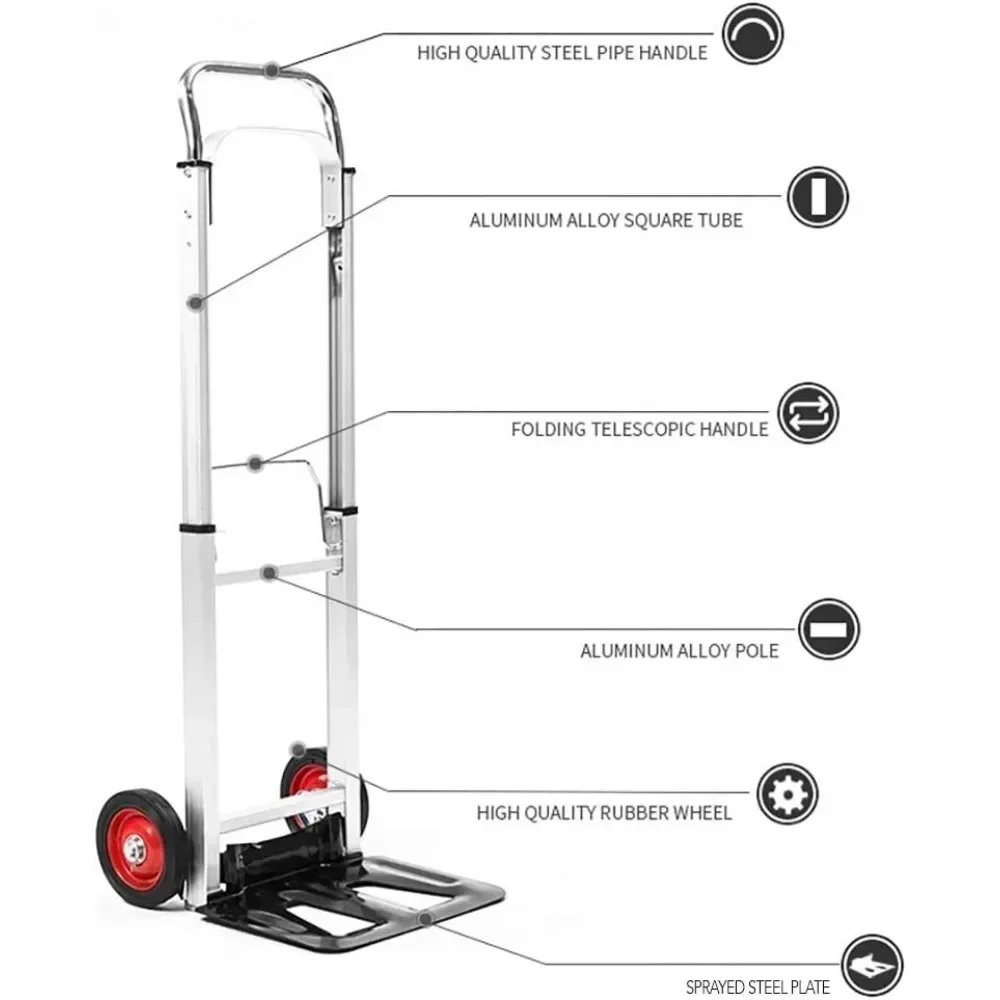 Wheelbarrow Aluminum folding wheelbarrow with 6 