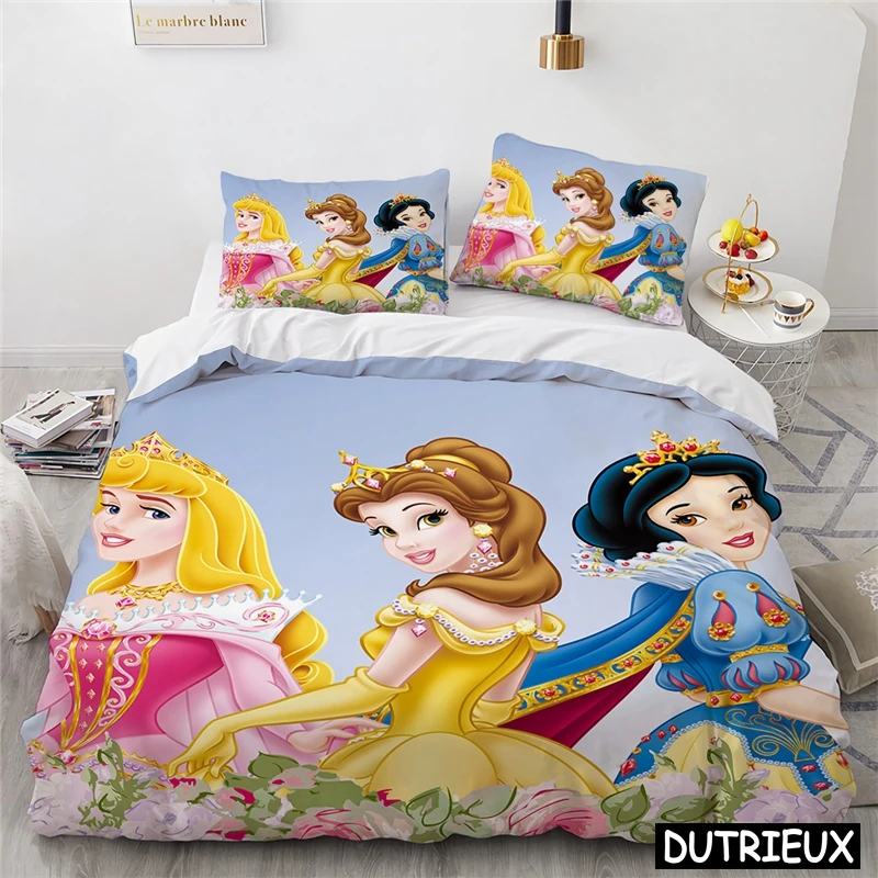 Ariel Little Mermaid 3d Bedding Set Beautiful Disney Princess Quilt Cover And Pillowcase Duvet Cover Set For Home Bedroom Decor