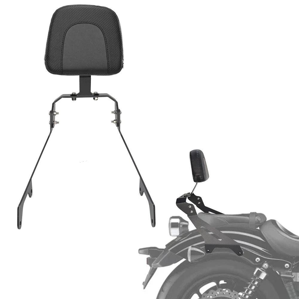 

Motorcycle Black Detachable Rear Passenger Seat For YAMAHA XVS950 Bolt XV950 2014-2024 Backrest Sissy Bar with Cushion Pad