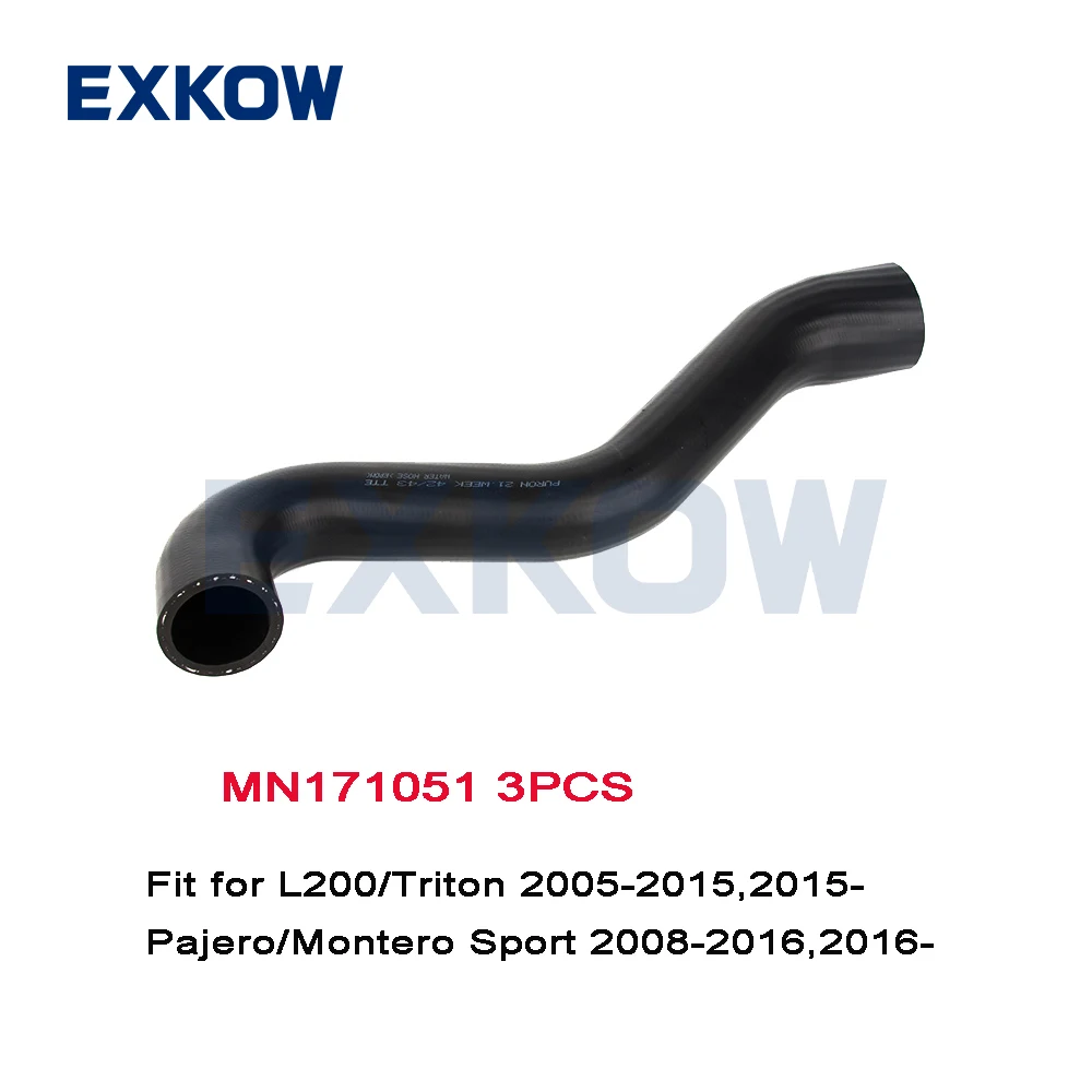 

3PC Inter Cooler Intake Air Hose 11755 OE MN171051 for Mitsubishi L200 Triton KA4T KL3T 2005-2015 2015- Pajero Montero Sport