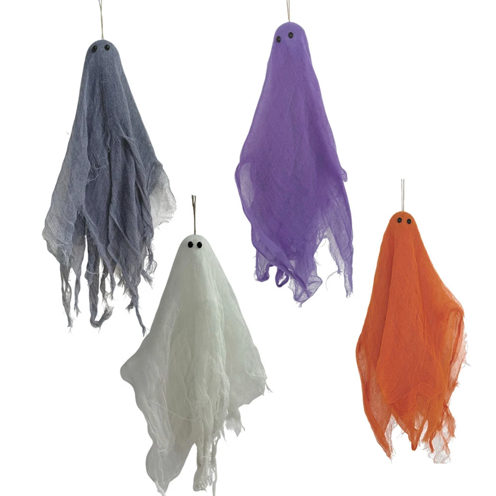

4 упаковки, подвесные призраки со скелетом на Хэллоуин, страшные украшения для Хэллоуина, товары для вечеринок на Хэллоуин, подвесной декор для вечеринки