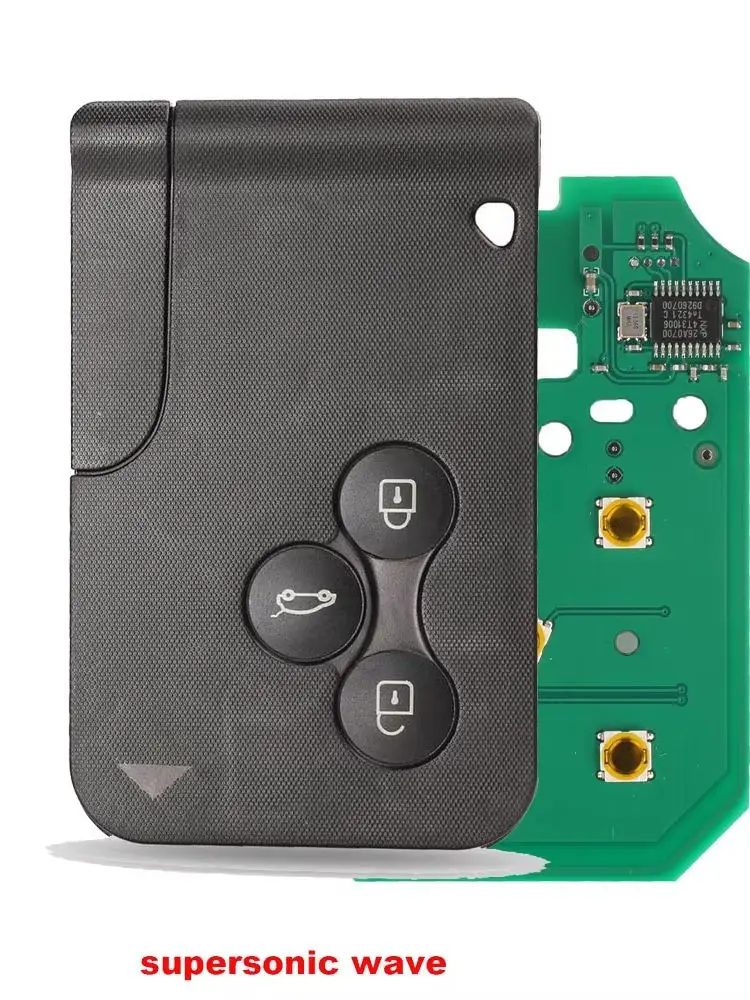 Jingyuqin 3 Tasten 433 Mhz ID46 PCF7947 Chip & Insert Kleine Klinge Fernbedienung Smart Key Karte Für Renault Megane Scenic Grand – Detail 2