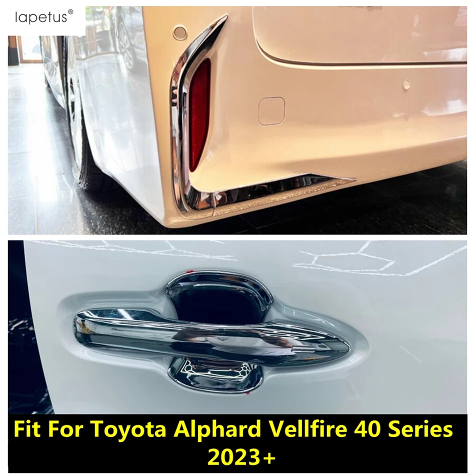 

Rear Bumper Fog Lights Lamps Eyebrow / Door Handle Bowl Cover Trim Accessories For Toyota Alphard Vellfire 40 Series 2023 2024