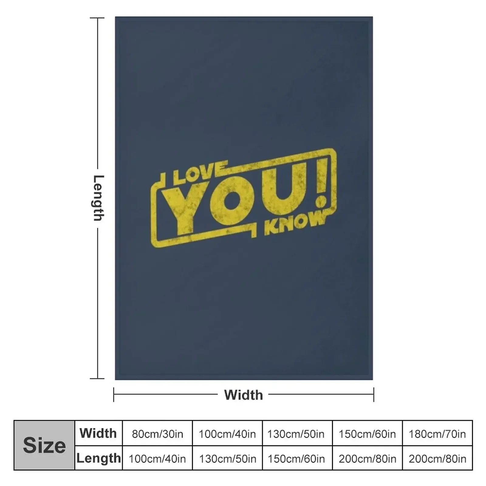 i love you i know movie quote Leia Han Blockbuster Throw Blanket Shaggy Bed covers Thin Blankets