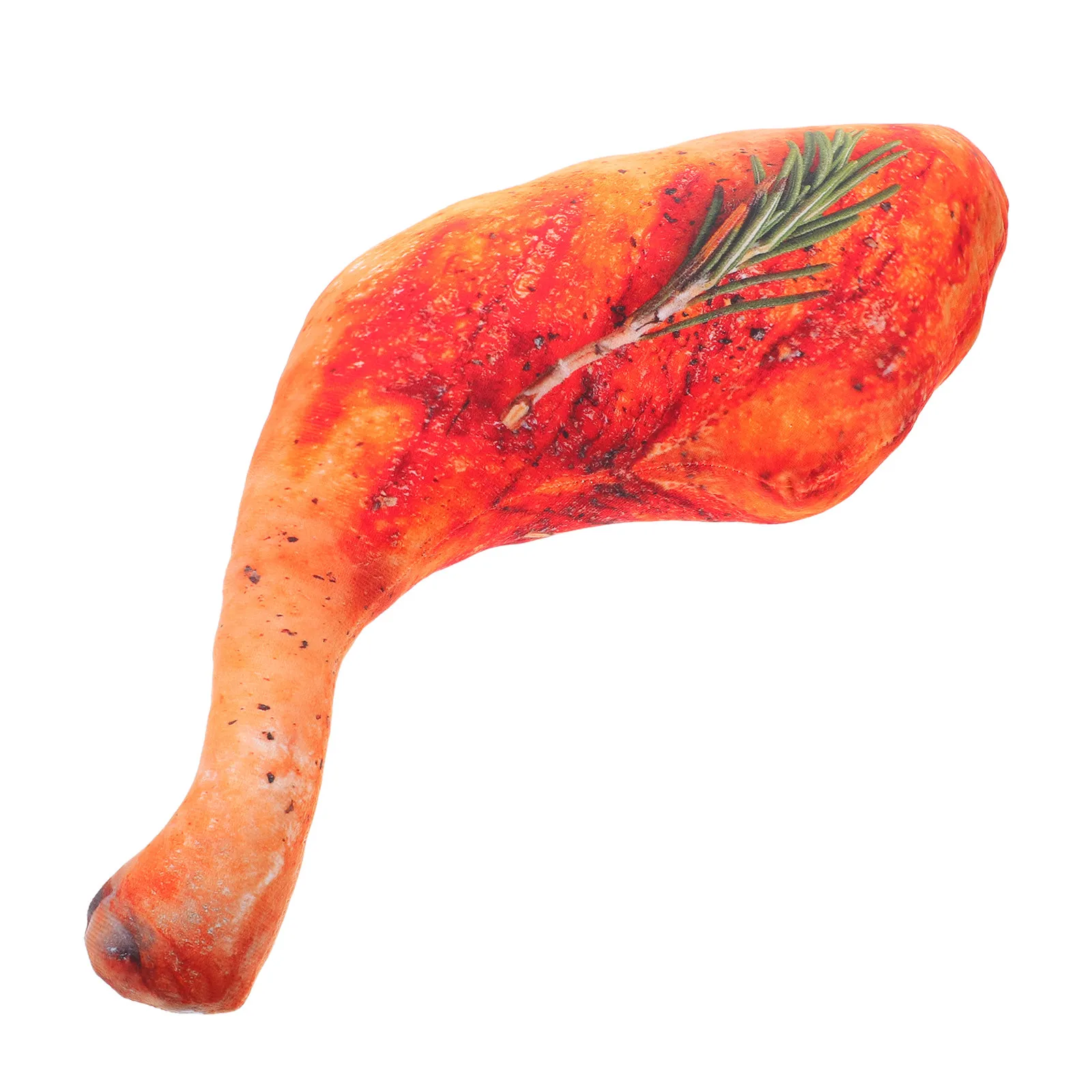 

Большая подушка в форме жареной курицы - Мягкая 3D-подушка в виде жареного бедра для дивана и спальни - Реалистичный дизайн еды для домашнего декора