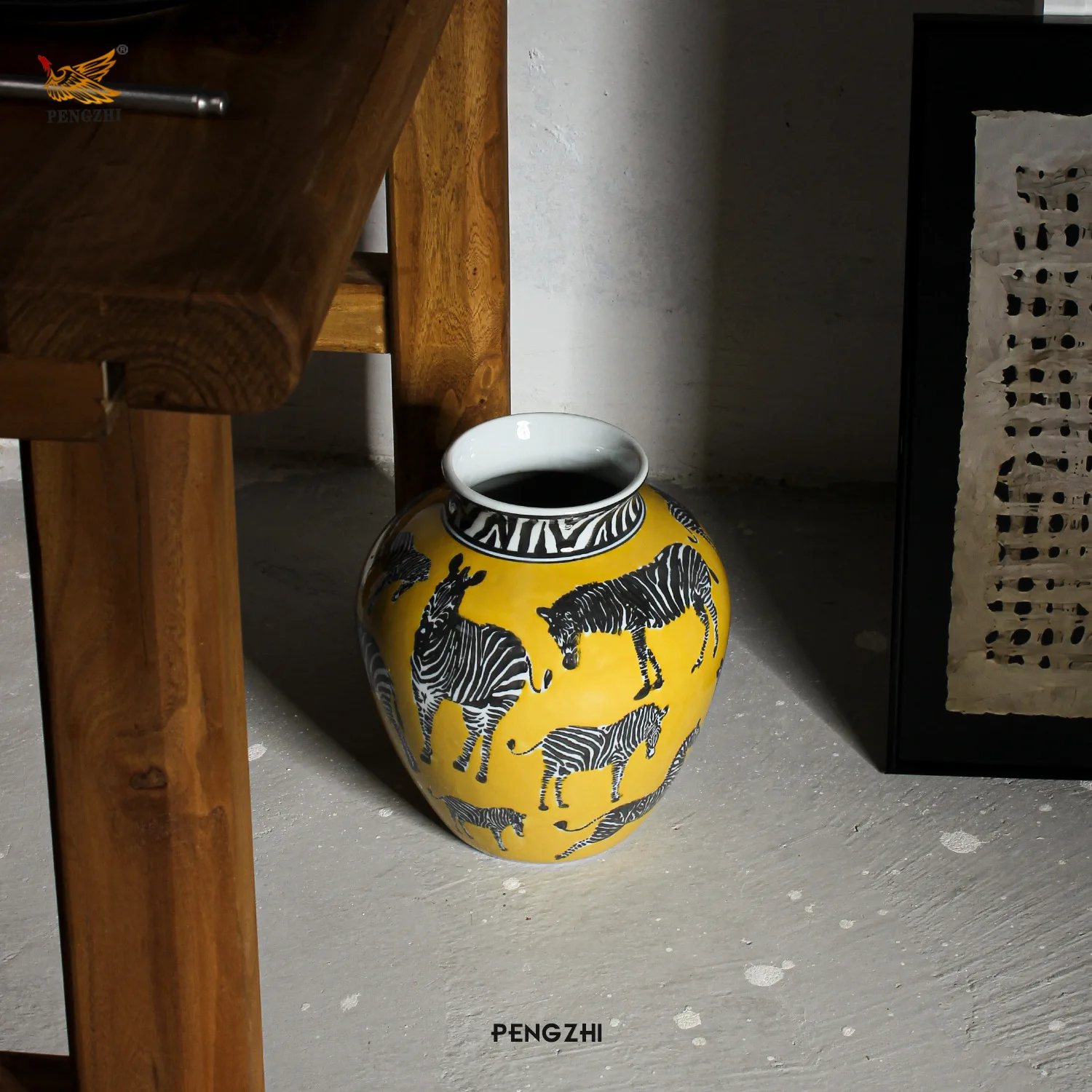Ceramic Vase Zebra Pattern Vin - Art Craft Zebra recension och pris