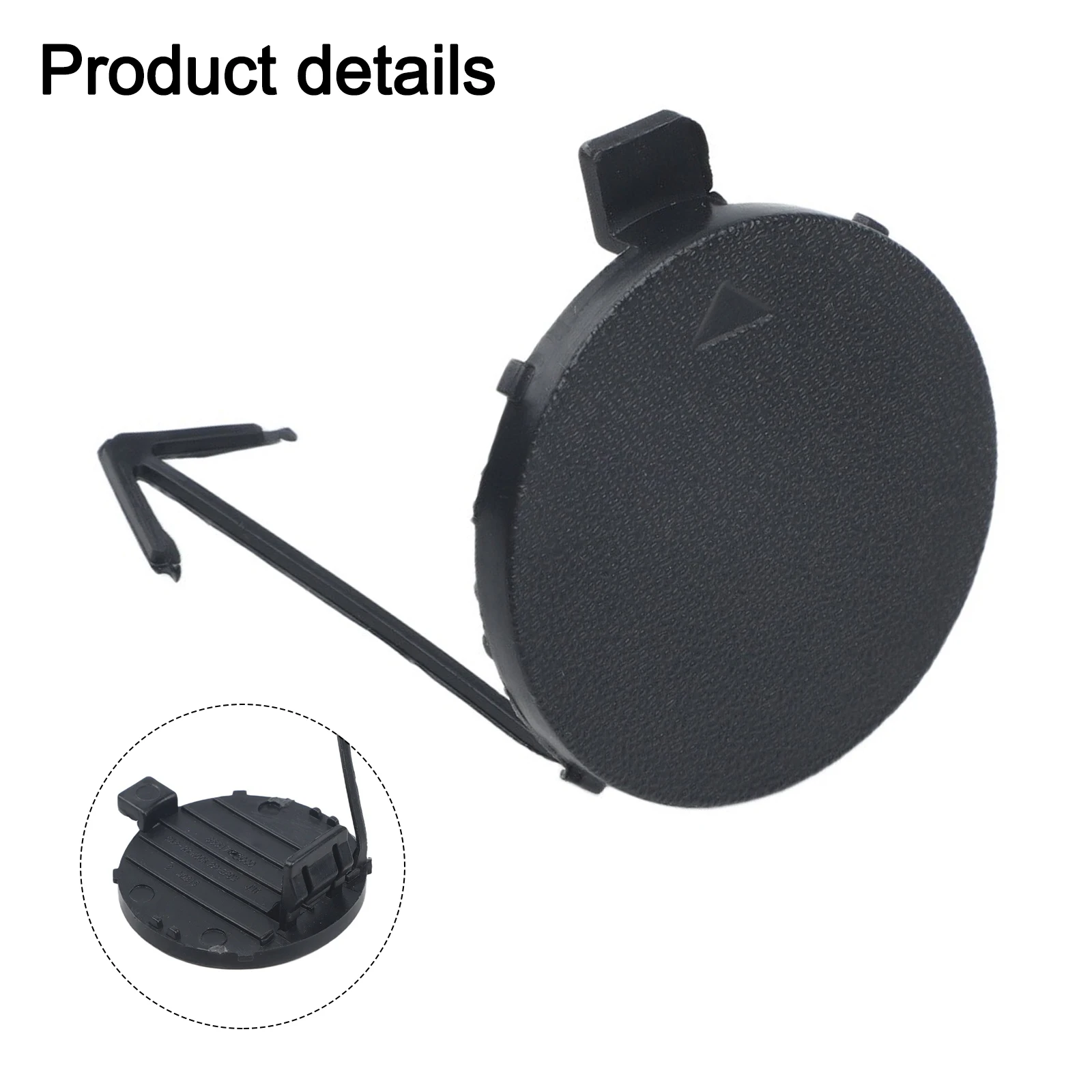 Bumper Replacement Rear Tow Hook Cover Replacement Tow Hook Cover Trailer Parts Bumper Tow Cap Heat-resistant Material