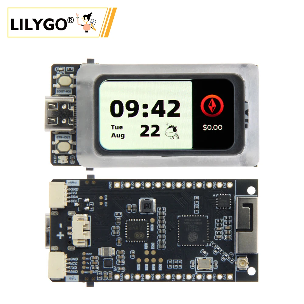LILYGO® T-Display-AMOLED-Lite ESP32-S3 Płyta rozwojowa 1.47-calowy RM67162 wyświetlacz AMOLED ESP32-S3R8 dwurdzeniowy mikroprocesor