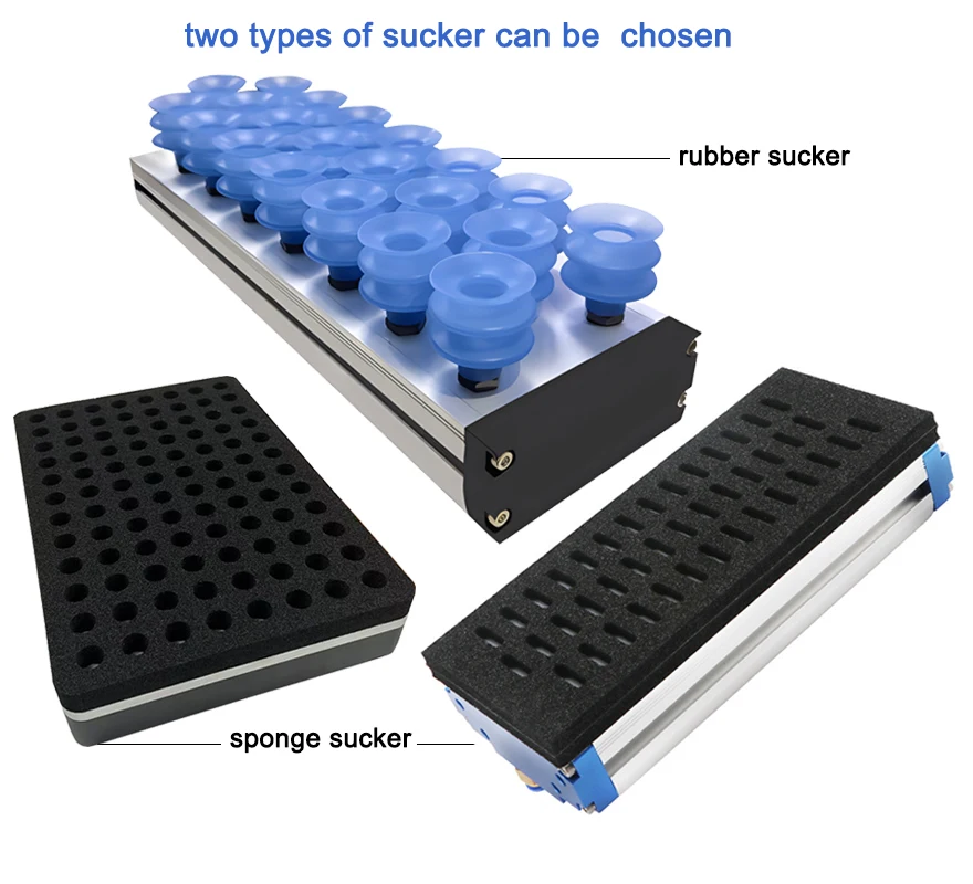 Professional Industrial Robot Arm Pneumatic Vacuum Generator Suction Cups For Palletizing