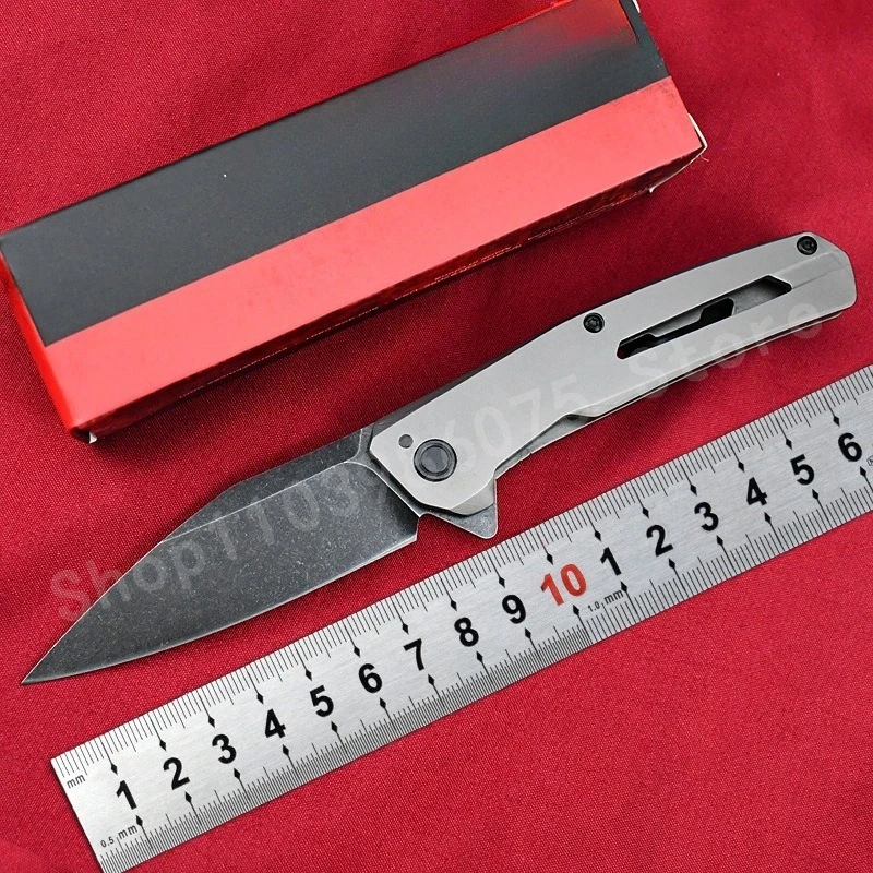 

KS 1404 Складной нож D2 Стальное лезвие 420, стальная ручка, незаменимая для кемпинга и пикников — идеально подходит для гриля и резки мяса