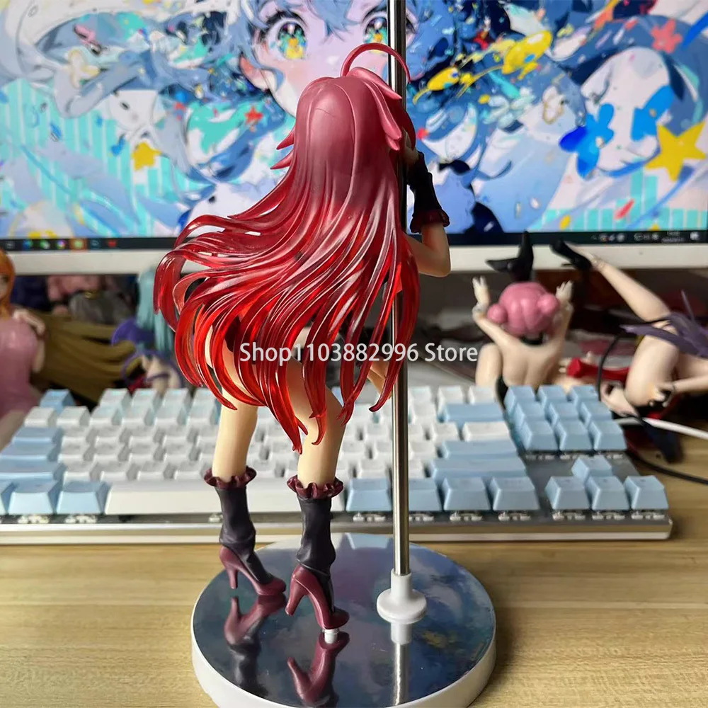 21cm High School DxD Anime Girl Figures Rias Gremory Pole Dance Ver. Action Figure Adult Collection Model Toy