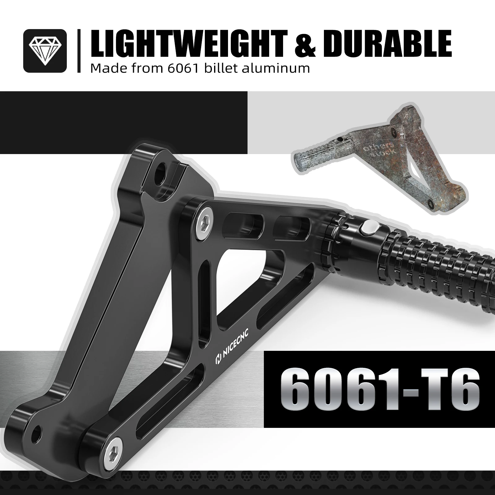 2024 2025 2026 Für KTM EXC 300 EXC 250 EXCF 350 XCW 300 XCF-W Beifahrer-Fußrastenhalterung XCF 350 SXF 250 SXF 450 SX 125 – Detail 3