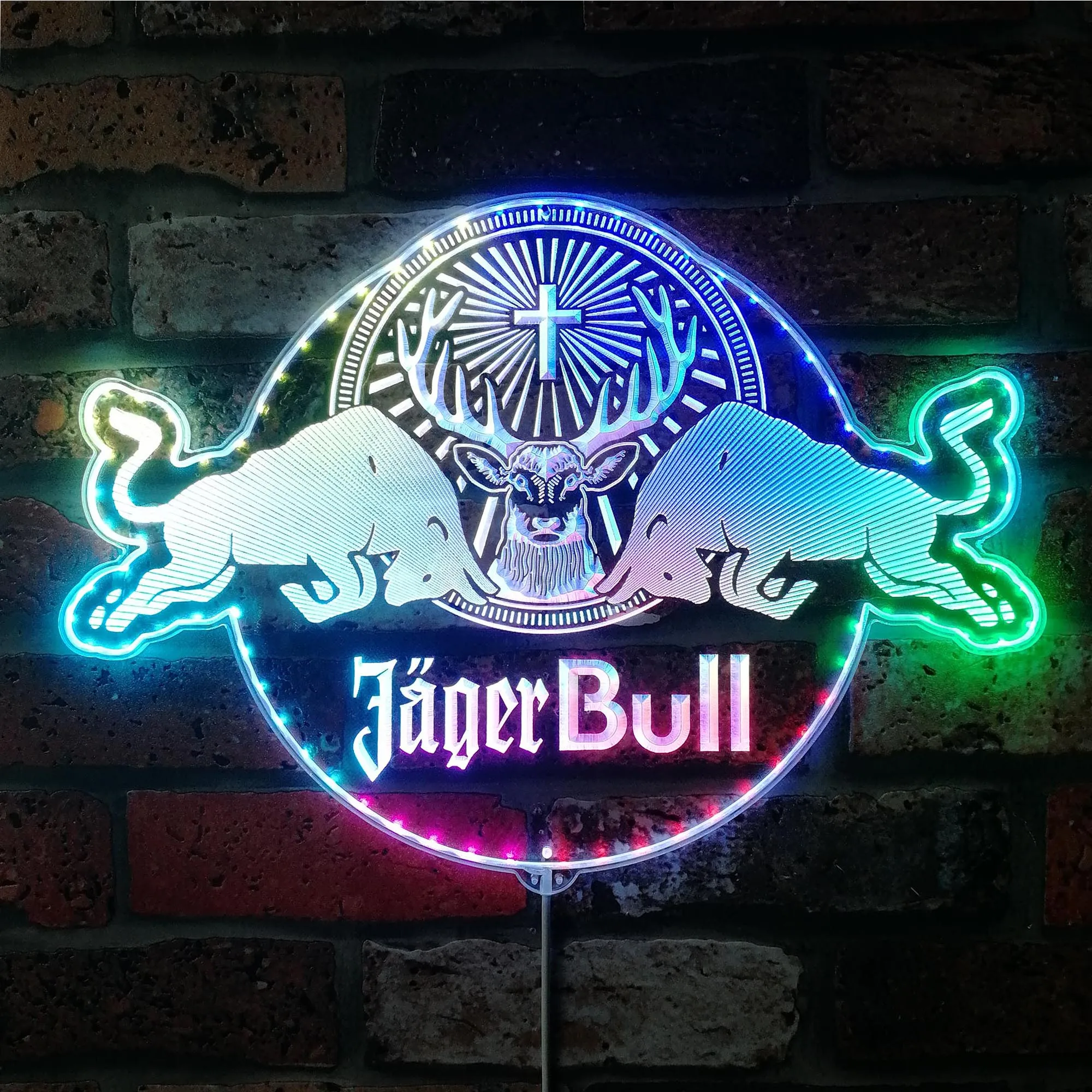 Beer Neon Home Bar Dynamic RGB Edge Lit LED Sign