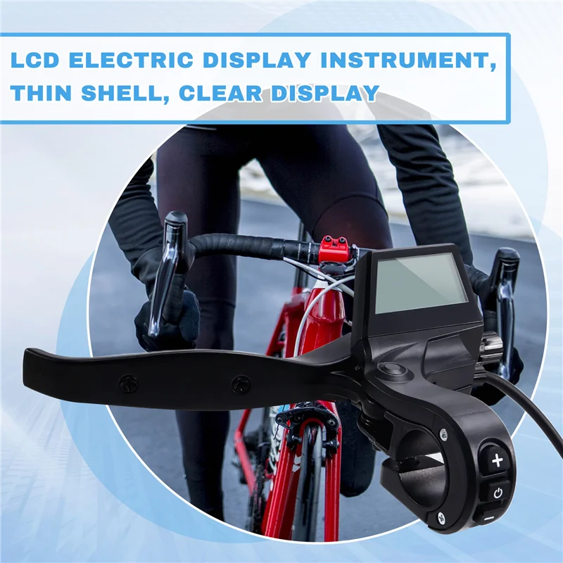 

TURE 160PDD Adjustable Electric Scooter Instrument Display With Brake Handle For Electric Bike