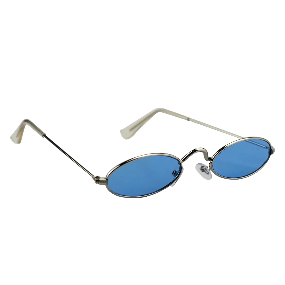 Glasses 2022 Fashion Women Small Oval Vintage Brand Shades Metal Color Sun Glasses Fashion Design Steampunk Eyes Sunglasses