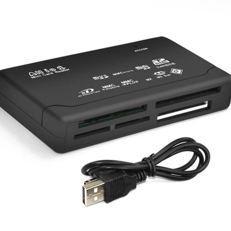 

Устройство чтения карт памяти USB Extreme Micro SD MMC Mini XD M2 MS DUO TF Устройство записи карт памяти Компьютер Планшет Ноутбук Адаптер передачи данных