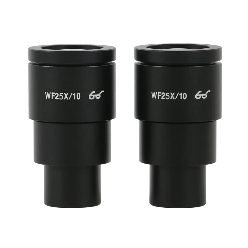 One Pair WF10X WF15X WF20X WF25X WF30X 20mm 15mm 10mm 9mm WF10X/20 High Eye-point Eyepiece For Stereo Microscope Wide Field