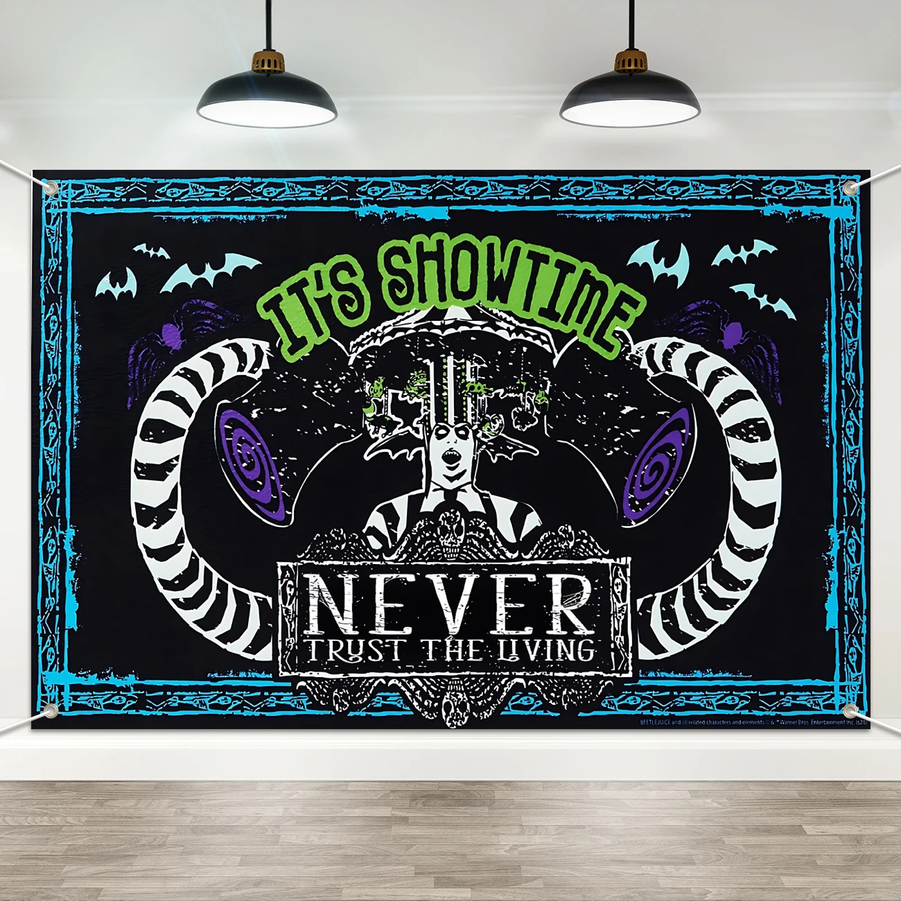 Beete Saft Dekorationen Halloween es ist Showtime Banner Beete Saft Hintergrund Horror klassischen Film Dekor Halloween Dekorationen