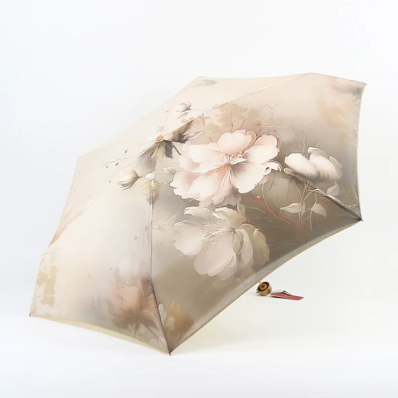 

Ultra-light Double-layered Lace Sunade Umbrella Super Sunscreen UV Protection Cact Portable Sun Umbrella for Women