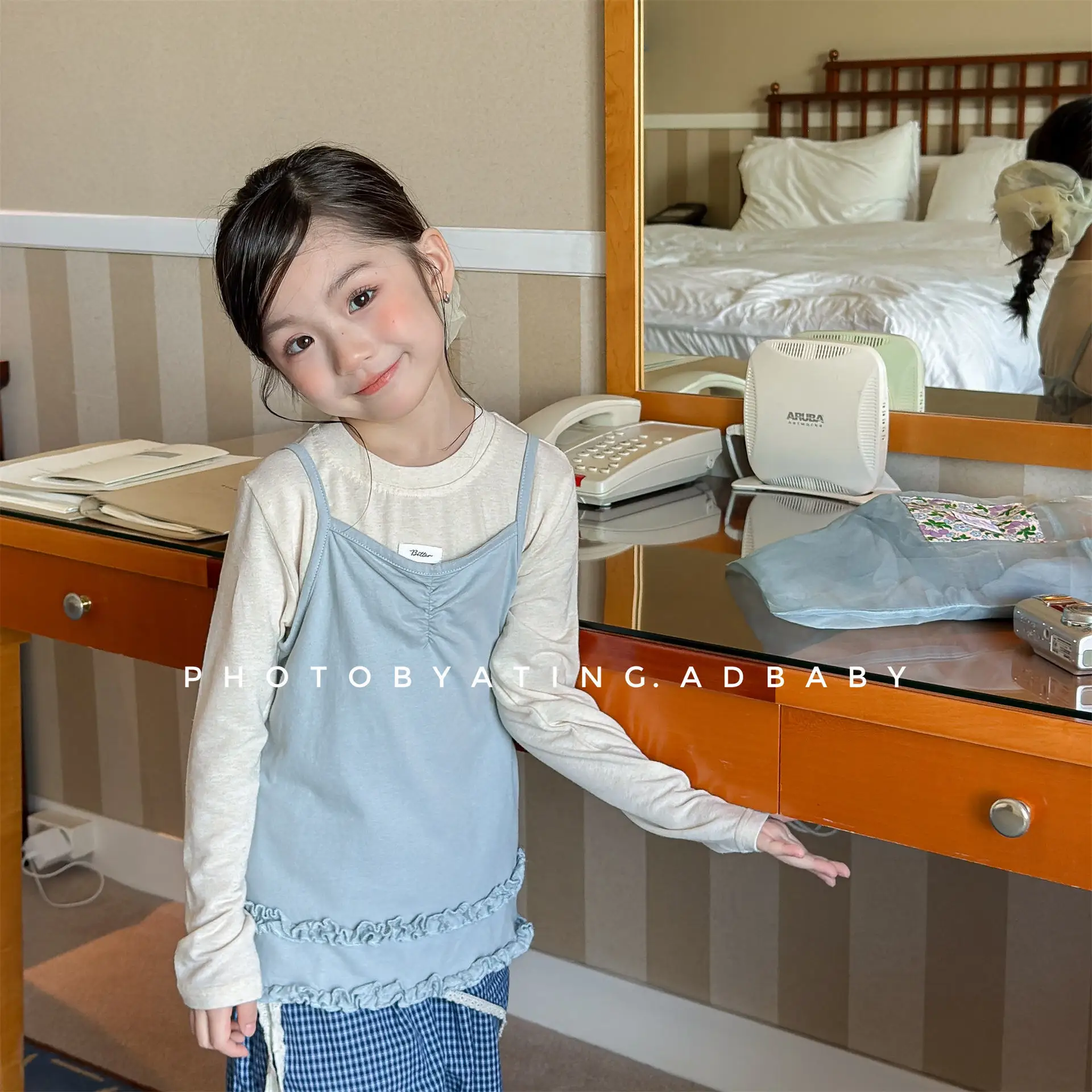 2025 Children Spring Summer Clothing New Girls Korean Sleeveless Camisole T-shirt Base Shirt Versatile
