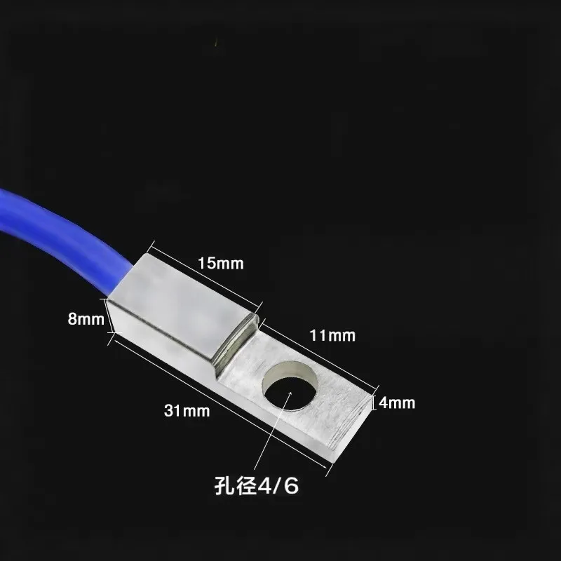 1pc flat surface mount with hole PT100,K-type thermocouple,foldable silicone rubber surface round hole probe temperature measure